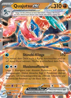Pokémon-Karte Quajutsu-ex 106/167