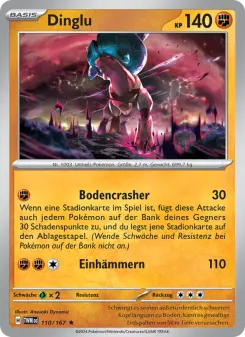 Pokémon-Karte Dinglu 110/167