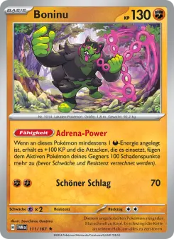 Pokémon-Karte Boninu 111/167