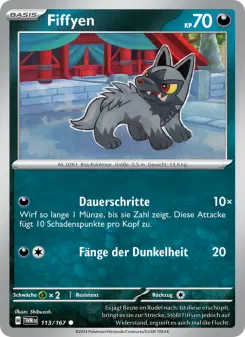 Pokémon-Karte Fiffyen 113/167