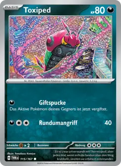Pokémon-Karte Toxiped 115/167