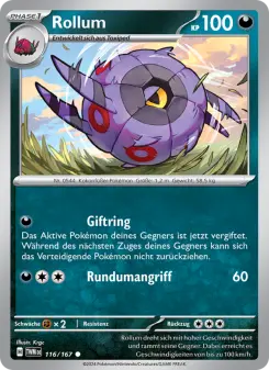 Pokémon-Karte Rollum 116/167