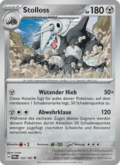 Pokémon-Karte Stolloss 122/167