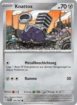 Pokémon-Karte Knattox 124/167