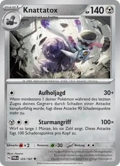 Pokémon-Karte Knattatox 125/167