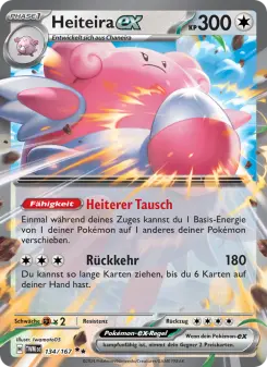 Pokémon-Karte Heiteira-ex 134/167