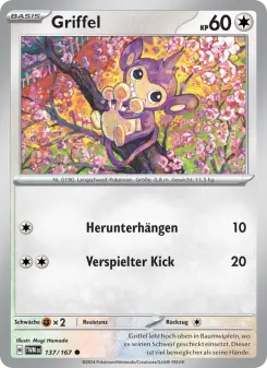 Pokémon-Karte Griffel 137/167