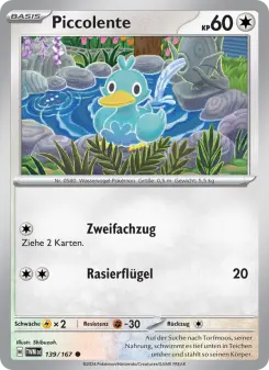 Pokémon-Karte Piccolente 139/167