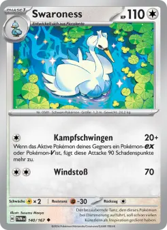 Pokémon-Karte Swaroness 140/167