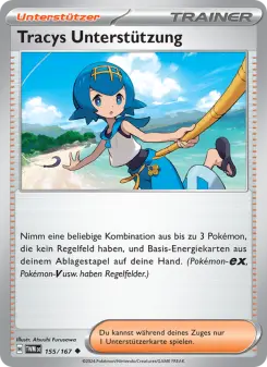 Pokémon-Karte Tracys Unterstützung 155/167