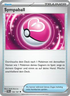 Pokémon-Karte Sympaball 156/167