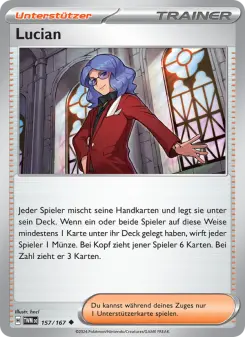 Pokémon-Karte Lucian 157/167