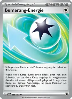 Pokémon-Karte Bumerang-Energie 166/167