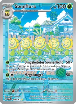 Pokémon-Karte Sonnflora 169/167