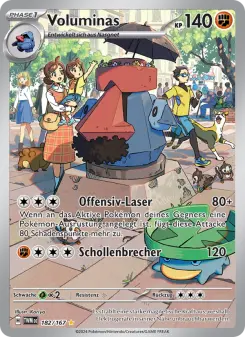 Pokémon-Karte Voluminas 182/167