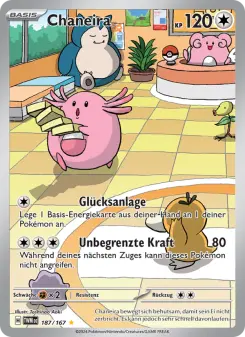 Pokémon-Karte Chaneira 187/167