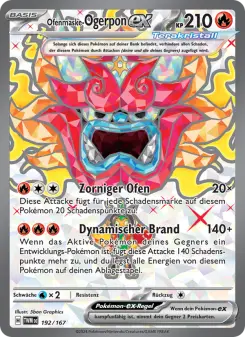 Pokémon-Karte Ofenmaske-Ogerpon-ex 192/167