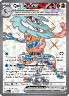 Pokémon-Karte Quajutsu-ex 198/167