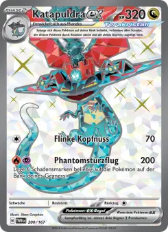 Pokémon-Karte Katapuldra-ex 200/167