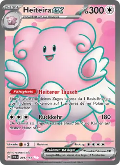 Pokémon-Karte Heiteira-ex 201/167