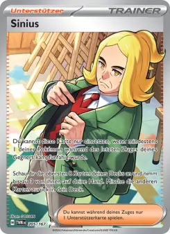 Pokémon-Karte Sinius 205/167