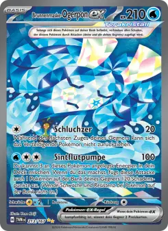 Pokémon-Karte Brunnenmaske-Ogerpon-ex 213/167