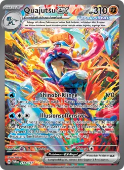Pokémon-Karte Quajutsu-ex 214/167