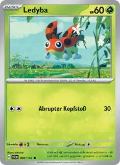 Pokémon-Karte Ledyba 002/142