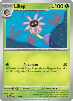 Pokémon-Karte Liliep 005/142
