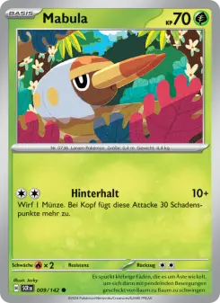 Pokémon-Karte Mabula 009/142