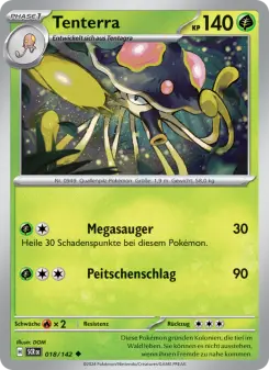 Pokémon-Karte Tenterra 018/142