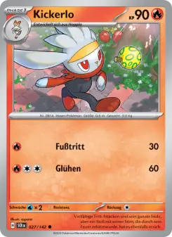 Pokémon-Karte Kickerlo 027/142