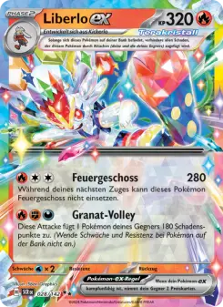Pokémon-Karte Liberlo-ex 028/142