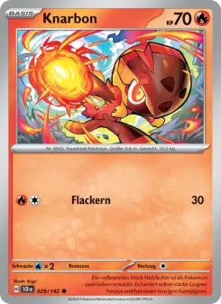 Pokémon-Karte Knarbon 029/142