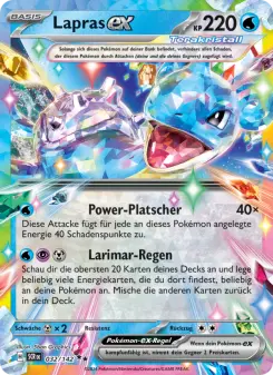 Pokémon-Karte Lapras-ex 032/142