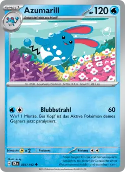 Pokémon-Karte Azumarill 034/142