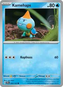 Pokémon-Karte Kamehaps 043/142