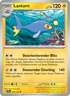 Pokémon-Karte Lanturn 049/142