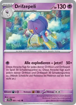 Pokémon-Karte Drifzepeli 061/142