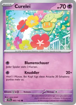Pokémon-Karte Curelei 063/142