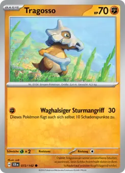Pokémon-Karte Tragosso 072/142