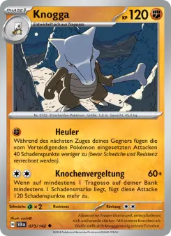 Pokémon-Karte Knogga 073/142