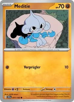 Pokémon-Karte Meditie 077/142
