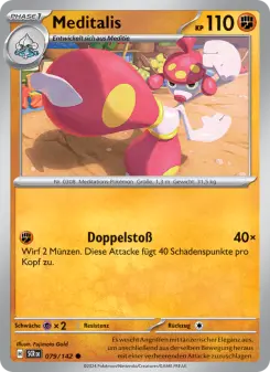 Pokémon-Karte Meditalis 079/142