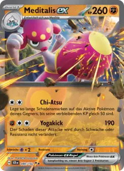 Pokémon-Karte Meditalis-ex 080/142