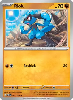 Pokémon-Karte Riolu 081/142