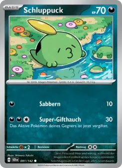 Pokémon-Karte Schluppuck 091/142