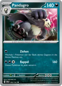 Pokémon-Karte Pandagro 093/142