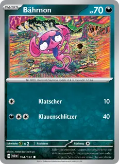 Pokémon-Karte Bähmon 094/142