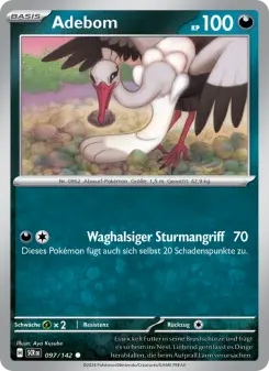 Pokémon-Karte Adebom 097/142